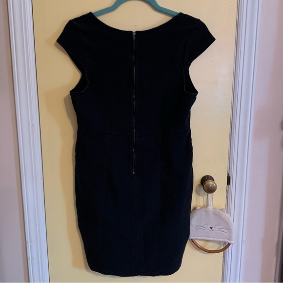 free people black denim dress - Picture 4 of 8